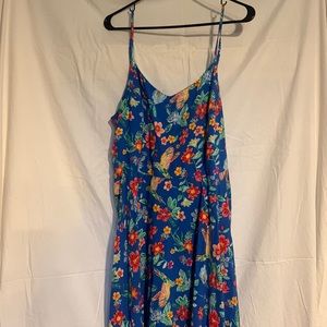Blue floral old navy dress XL